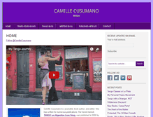 Tablet Screenshot of camillecusumano.com